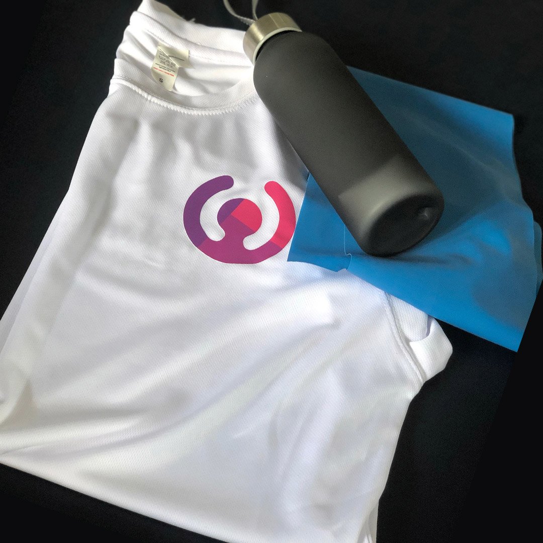 Welcome Pack with T-shirt, Bottle and Resistance Band